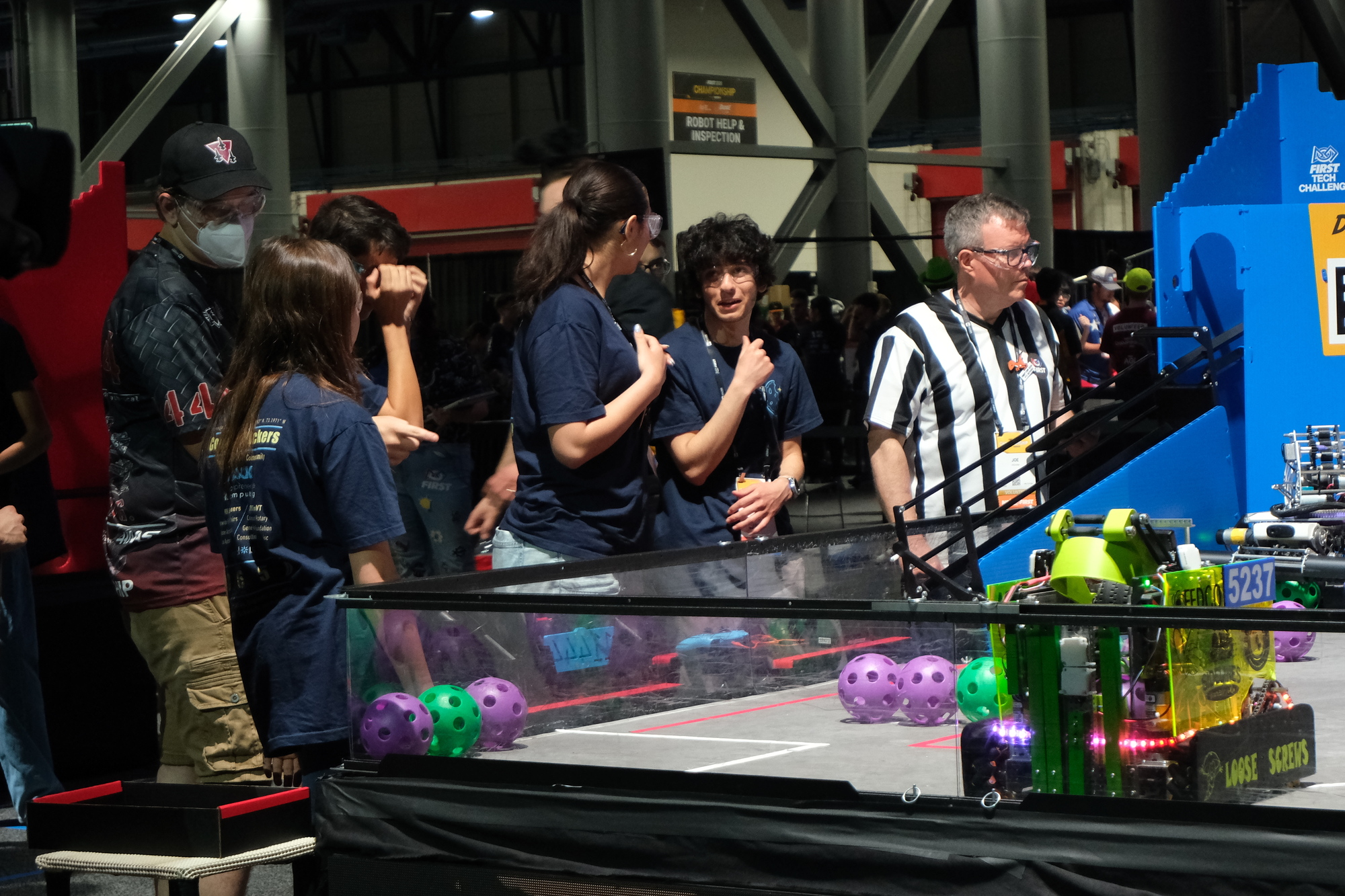 Team 18650 between matches at FIRST Championship Houston 2026