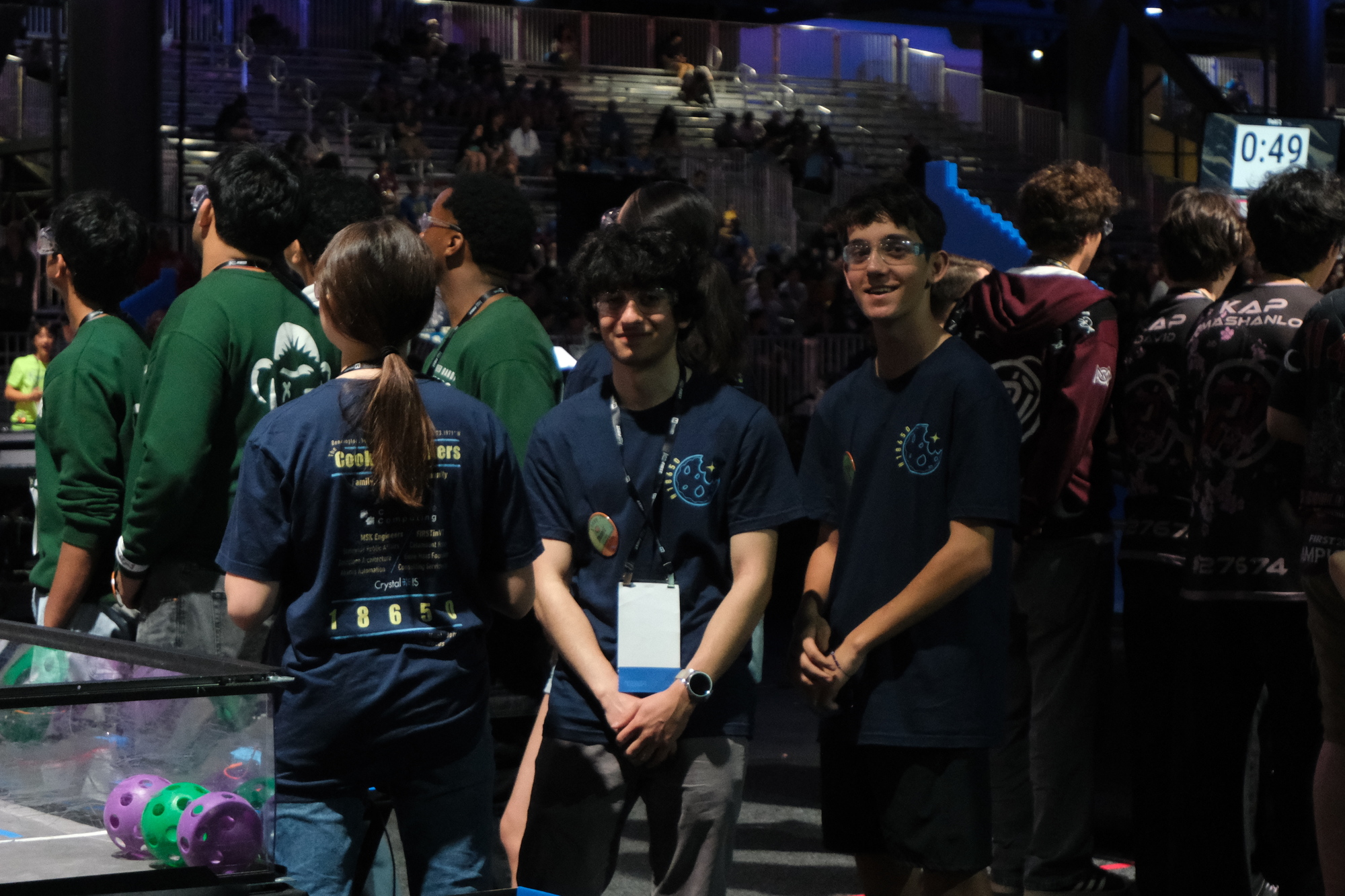 Team 18650 between matches at FIRST Championship Houston 2026