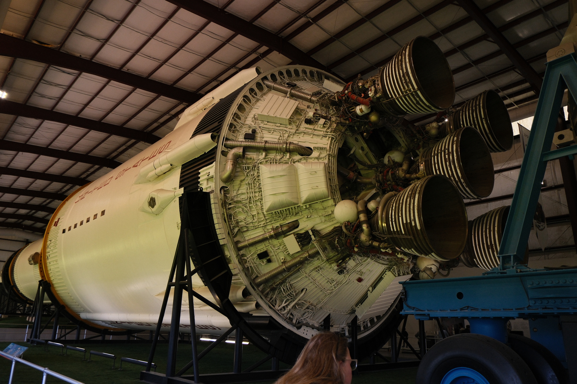 Saturn V rocket on display at Space Center Houston