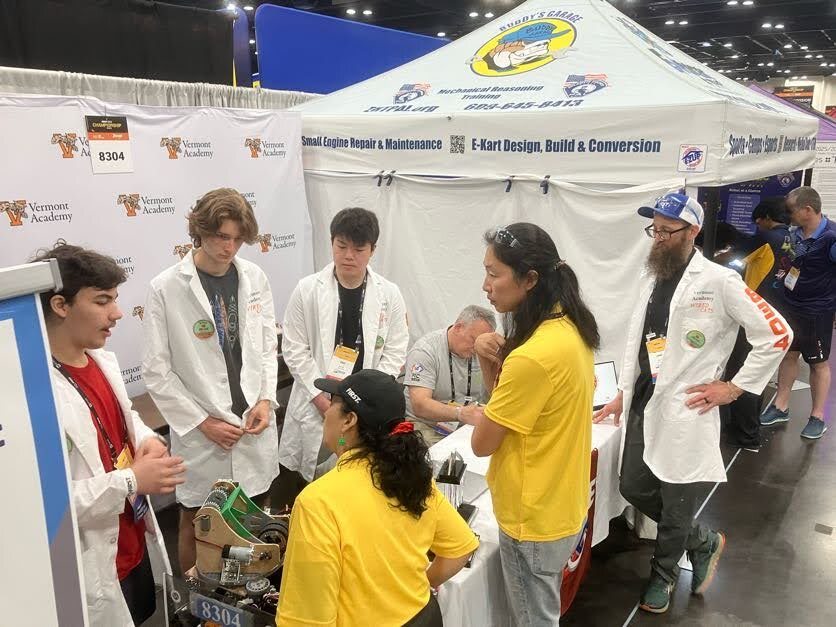 Team 8304 Wired Cats of Saxtons River, Vermont at FIRST Championship Houston 2026