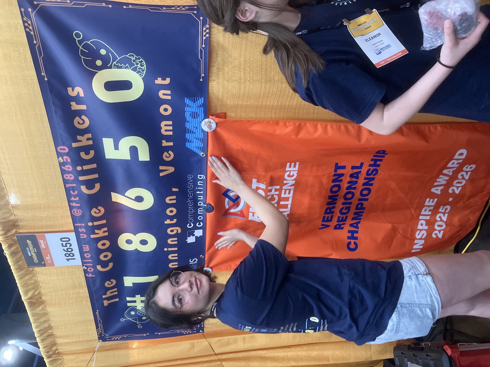 Team 18650 pit at FIRST Championship Houston 2026